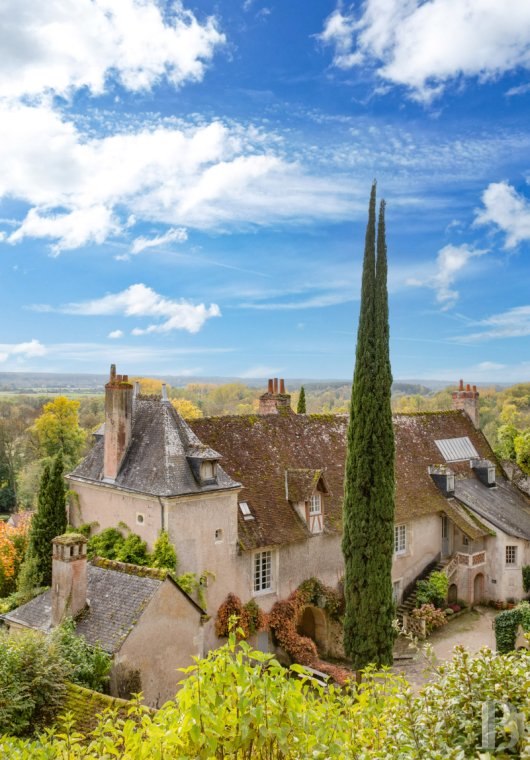 A château and its hamlet on the edge of a forest in the heights of a village near Amboise, In Indre-et-Loire - photo  n°2
